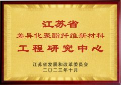 正规滚球app平台新建江苏省差异化聚酯纤维新材料工程研究中心获
